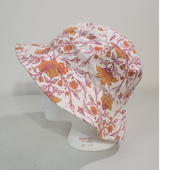 Universal Thread Bucket Hat Boho Floral Print Cottage Core Beach Hat NWOT OS - Picture 6 of 8